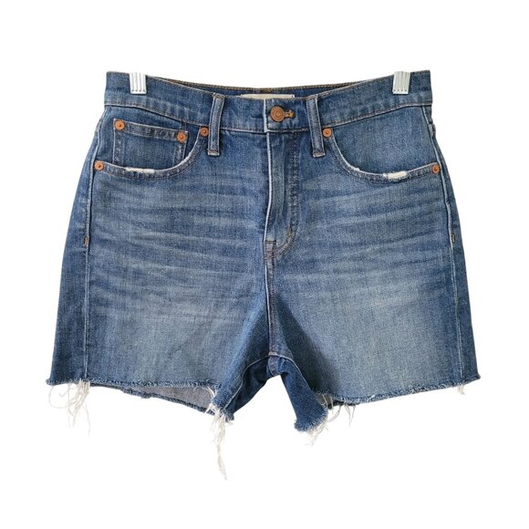 Madewell Pants - Madewell High-Rise Denim Shorts Erin Wash Cutoff Edition Size 26 Stretch F7019